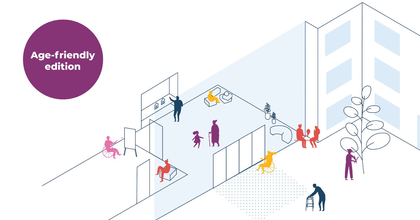 The cover image for the Age-friendly edition of the Building Social Connections toolkit.