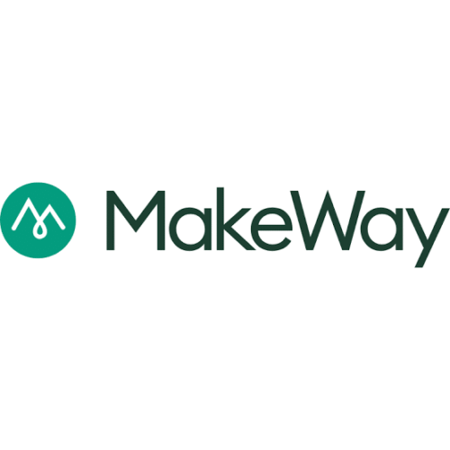 The logo for MakeWay Foundation shows a green circle with a stylistic white "MW" in the centre, to the left of the word, "MakeWay."